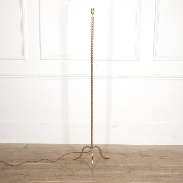 French Brass Barley-Twist Floor Lamp LL1515363
