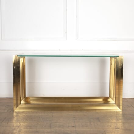 20th Century Brass Console Table CO7923140