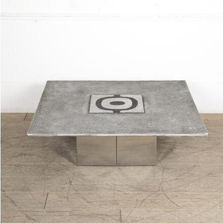 20th Century Brutalist Aluminium Cast Coffee Table CT4624311