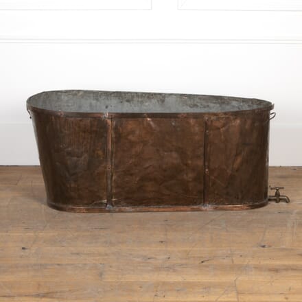 19th Century Copper Bath with Brass Banding OF6226288