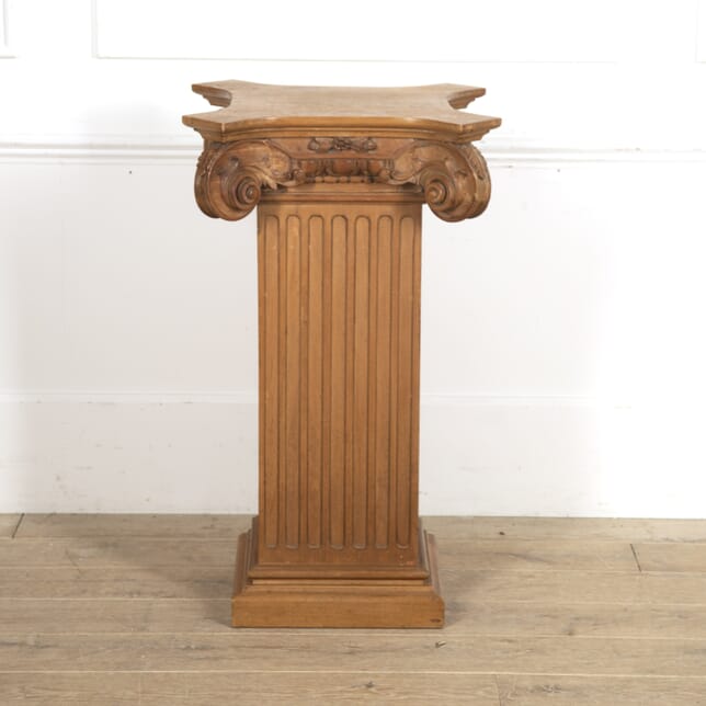 Carved Neo-Classical Revival Pedestal DA1518945