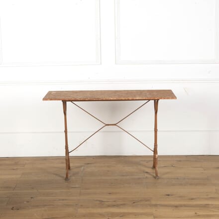 Cast Iron Bistro Table with Marble Top GA7112016