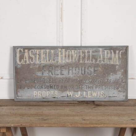 20th Century Castell Howell Arms Tavern Sign DA6926145