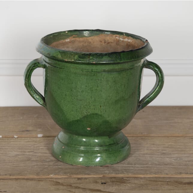 19th Century Castelnaudary Green Glazed Pot GA1521036