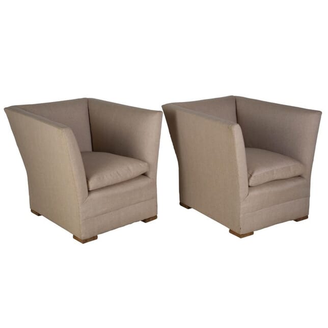 Pair of Cubist Armchairs