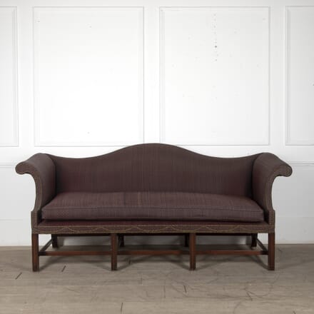 20th Century Chippendale Style Camel Back Sofa SB0523246