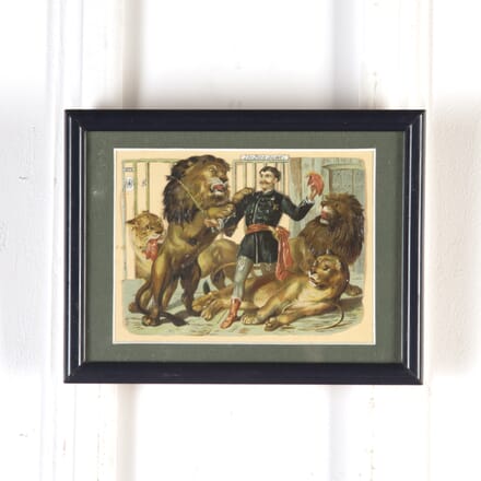 20th Century Collage of a Lion Tamer and his Lions DA3720600