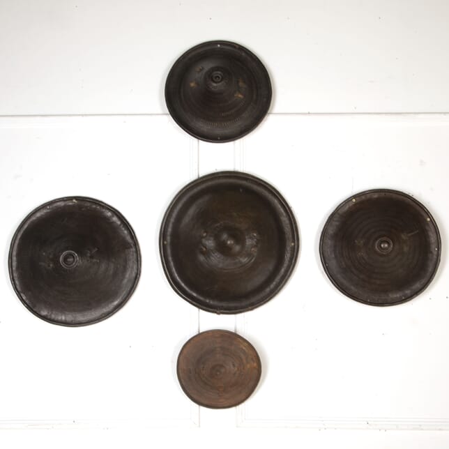 Collection of Five 19th Century African Leather Shields DA3720752