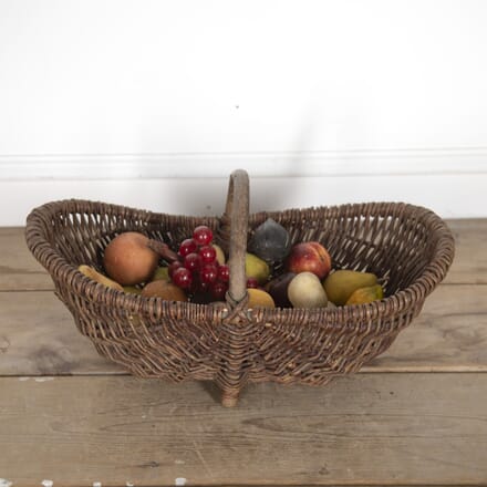Collection Of Italian Marble Fruit In A Harvest Basket DA1522776