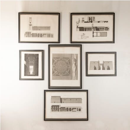 Collection of Six 19th Century Framed Engravings WD4028320