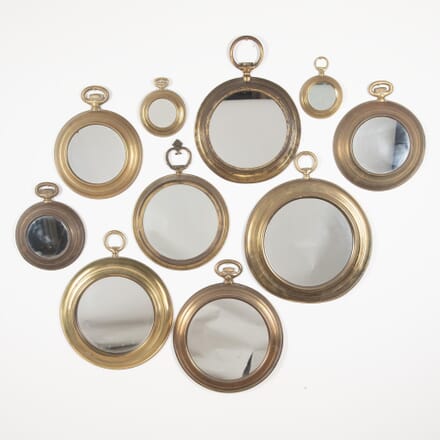 Collection of Ten Mid 20th Century Spanish Pocket Watch Mirrors MI4030467