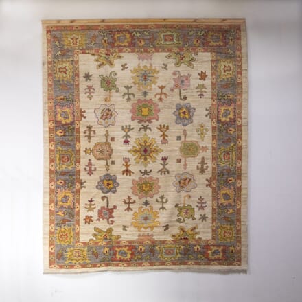 Contemporary Hand Woven Oushak Carpet RT4923812