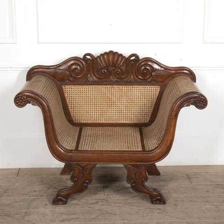 19th Century Continental Walnut Canned Seat CH8821932