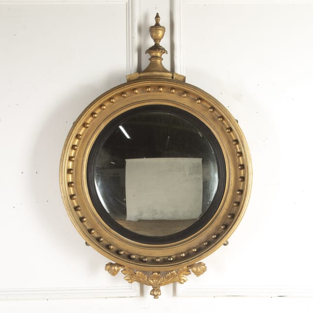 19th Century Gilt Convex Mirror MI1015622