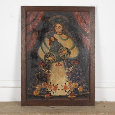 Cusco Cuzco School Painting of A Madonna and Child WD1524766