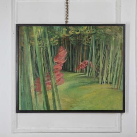 David Hill "Green Organic Path" Painting WD7827135