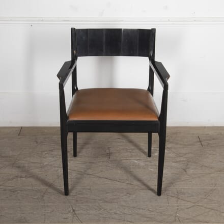 Mid-Century Italian Ebonised Desk Chair CH4624354