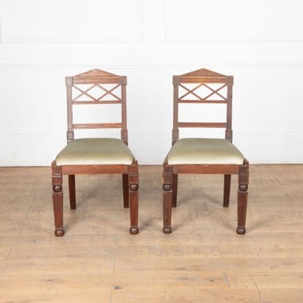 Early 19th Century Architectural Oak Side Chairs CH7633900