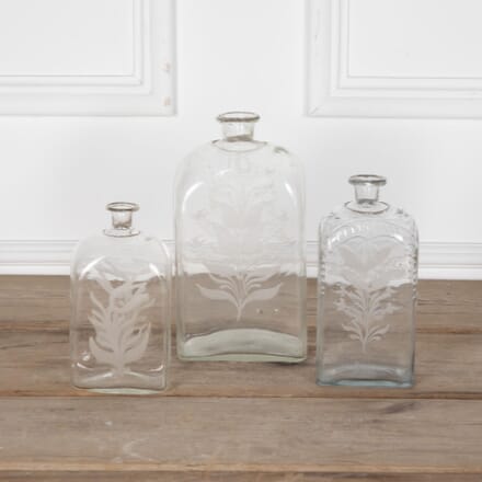 Early 19th Century Bohemian Glass Bottles DA9030382