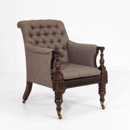 Early 19th Century English Mahogany Library Chair CH069903