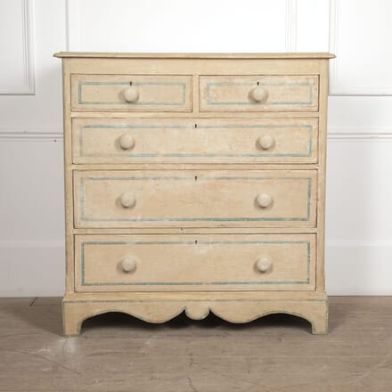 Early 19th Century Painted Pine Chest of Drawers CC0921975