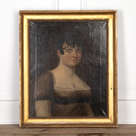 Early 19th Century Primitive Painting of a Woman WD5526879