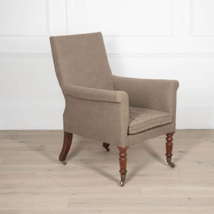 Early 19th Century Upholstered Library Armchair CH6532115
