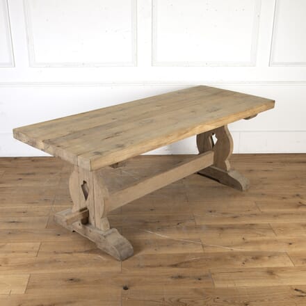Early 20th Century Bleached Oak Monastery Table TD3420790