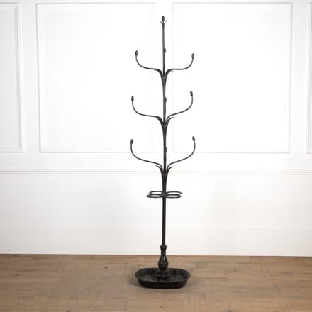 Early 20th Century Cast and Wrought Iron Hall Stand OF8227872