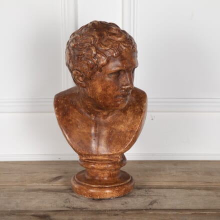 Early 20th Century English Plaster Bust of Hermes DA4327925