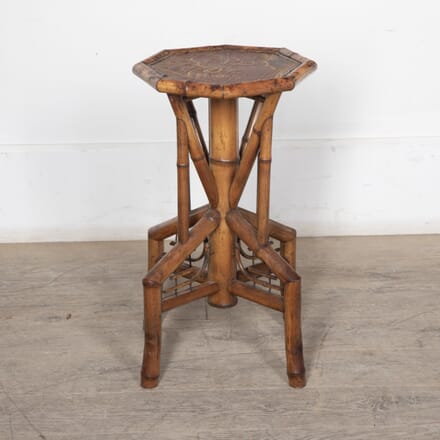 Early 20th Century French Bamboo Side Table TC1527552