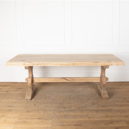 Early 20th Century French Scrubbed Oak Refectory Table TD8529295