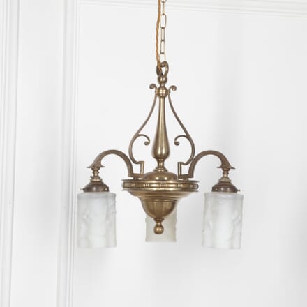 Early 20th Century French Three Branch Ceiling Light LL2129240