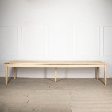 Early 20th Century Large Bleached Farmhouse Table TD2328577