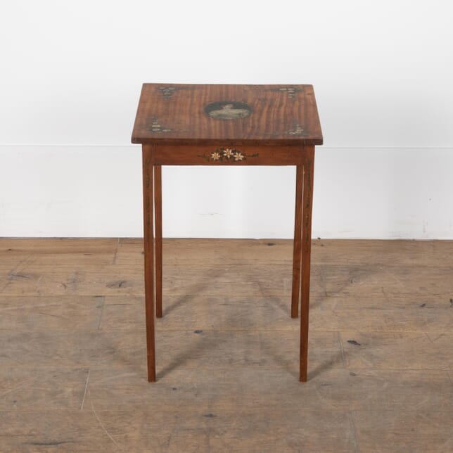 Early 20th Century Painted Satinwood End Table TC8029489