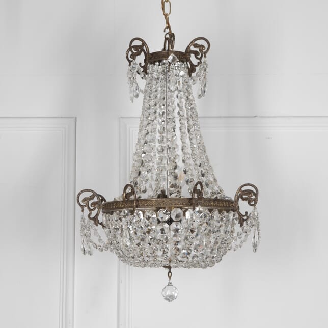 Early 20th Century Waterfall and Bag Chandelier LL2129861