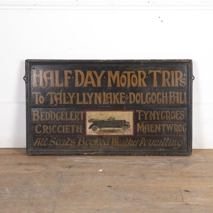 Early 20th Century Welsh Motoring Sign DA6923790