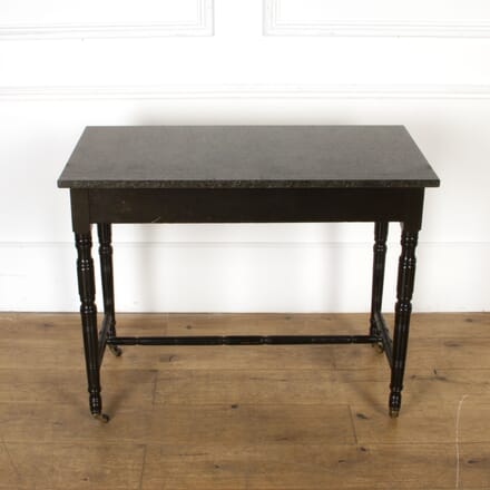 Ebonised Console Table with Granite Top CO8717880
