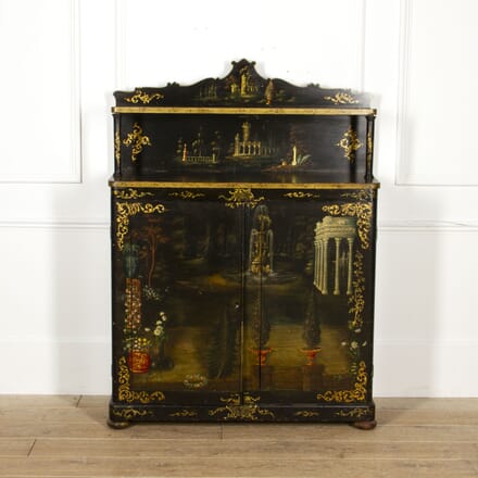 English 19th Century Painted Side Cabinet BU0817054