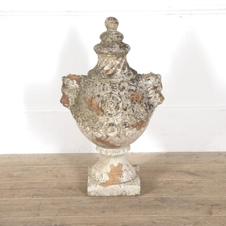 English 19th Century Terracotta Lidded Urn GA2818495