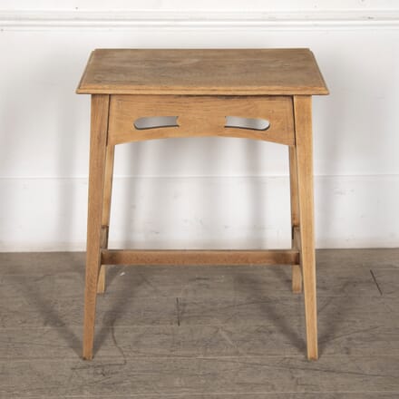 20th Century English Stripped Oak Arts and Crafts Style Side Table CO8826459