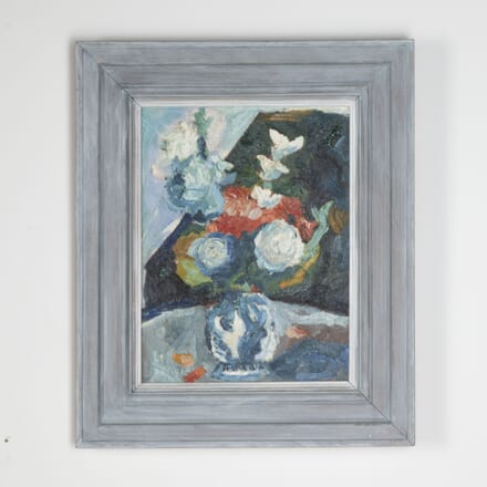20th Century Floral Still Life Oil on Canvas Painting WD7521942