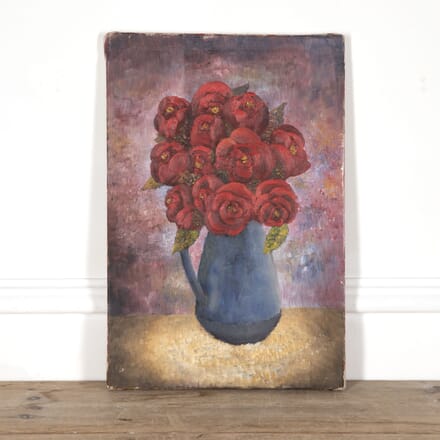 20th Century Flower Oil Painting WD3525897