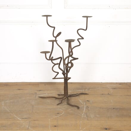 20th Century Forged Iron Candle Stand DA3220349
