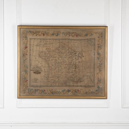 Early 19th Century Silkwork French Map WD1523642