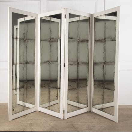 French 1940s Four-Fold Mirrored Screen OF4120542