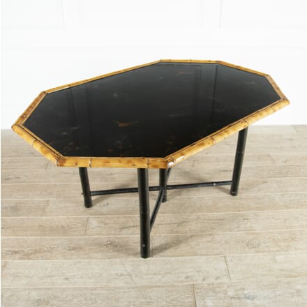 French 1950s Bamboo and Lacquered Dining Table TD4114503