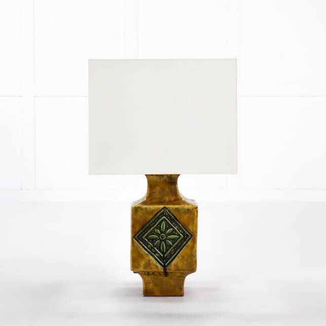 French 1960s Ceramic Glazed Table Lamp LT068937