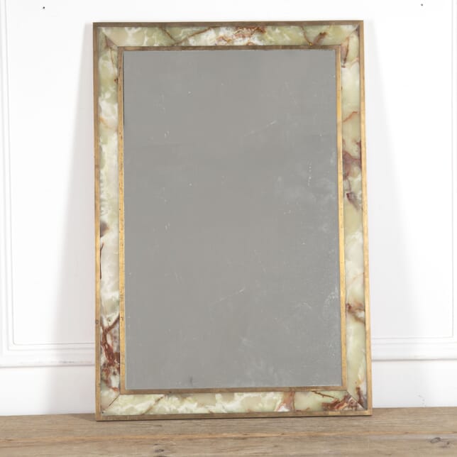20th Century French Onyx Framed Mirror MI2822231