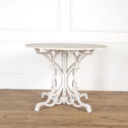 French 19th Century Carrara Marble Table TC0218357